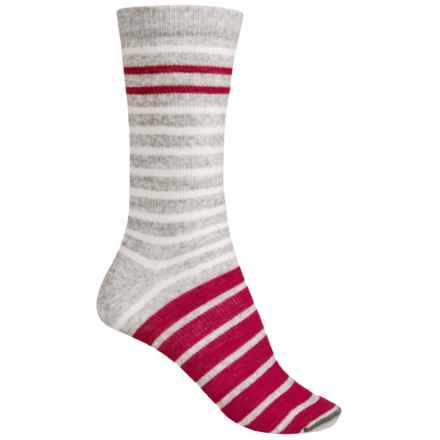 Woolrich Women's Socks: At Sierra Trading Post Woolrich Novelty Stripe Socks - Merino Wool, Crew (For Women) in Soft Grey - Woolrich Women's Socks: At Sierra Trading Post