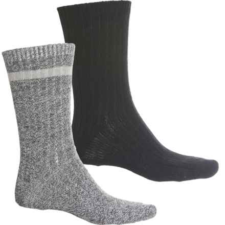 Woolrich Ragg Boot Socks - 2-Pack, Crew (For Men and Women) in Black