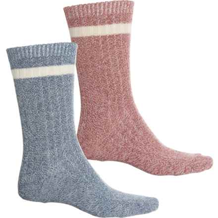 Woolrich Ragg Boot Socks - 2-Pack, Crew (For Men and Women) in Navy