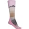 Woolrich Striped Ski Socks - Merino Wool, Mid Calf (For Women) in Lavender Stripe