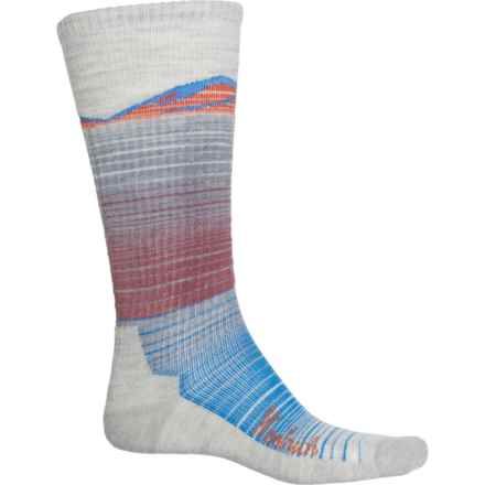 Woolrich Striped Ski Socks - Merino Wool, Over the Calf (For Men and Women) in Soft Gray