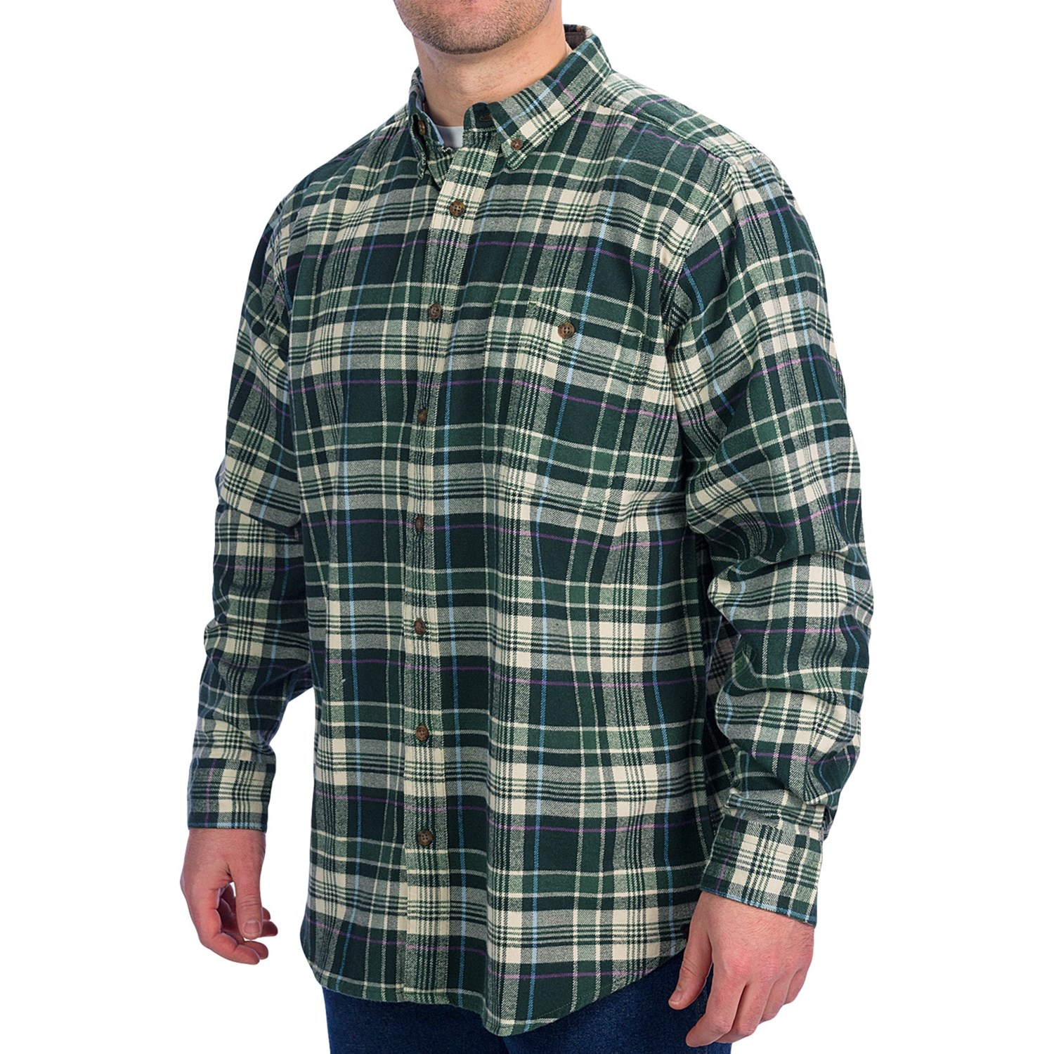 Woolrich Trout Run Flannel Shirt - Long Sleeve (For Tall Men)