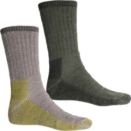 Woolrich Ultimate Socks - 2-Pack, Crew (For Men) in Khaki/Green