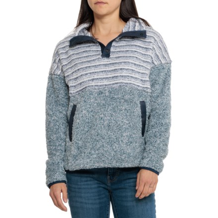 Wooly Bully Angelic Shirt - Snap Neck, Long Sleeve in Midnight Navy