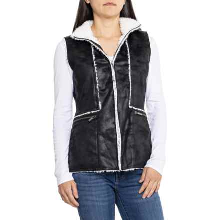 Wooly Bully Route 66 Vest - Full Zip in Black