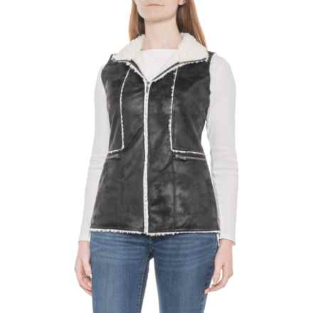 Wooly Bully Route 66 Vest in Black