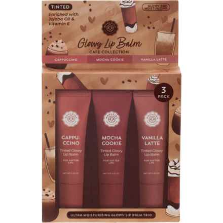 Woolzies Cafe Collection Tinted Glowy Lip Balms - Set of 3 in Multi