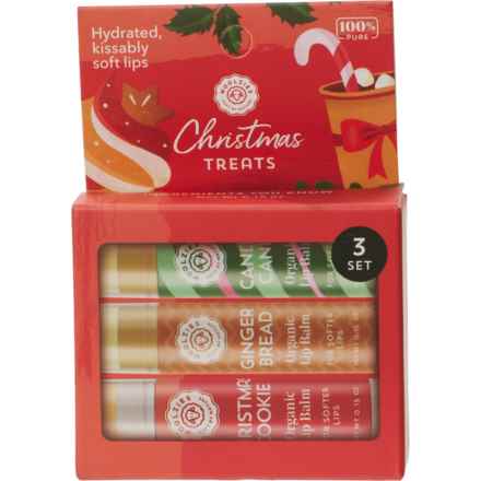 Woolzies Christmas Treats Lip Balm Set - 3-Piece in Christmas Treats