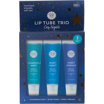Woolzies Cozy Nights Natural Lip Tubes - Set of 3 in Multi