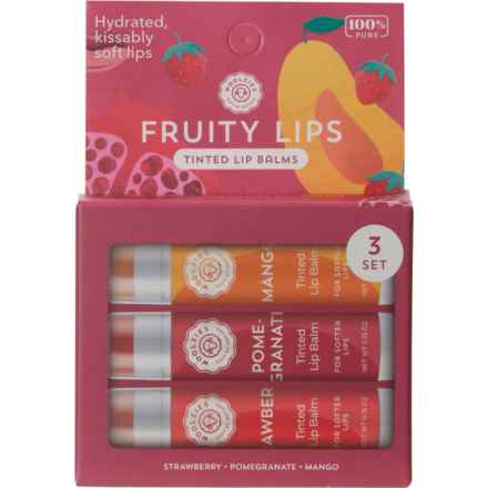 Woolzies Fruity Lips Tinted Lip Balm - 3-Piece in Multi
