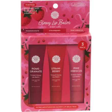 Woolzies Kissy Lips Glowy Tinted Lip Balms - Set of 3 in Multi