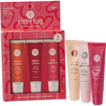 Woolzies Kissy Lips Tinted Lip Tubes - Set of 3 in Multi