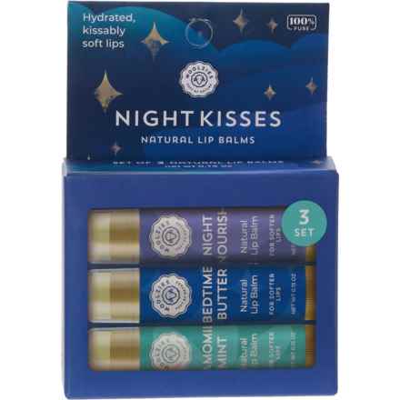 Woolzies Night Kisses Natural Lip Balms - Set of 3 in Multi