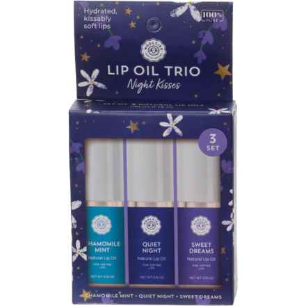 Woolzies Night Kisses Natural Lip Oils - Set of 3 in Multi