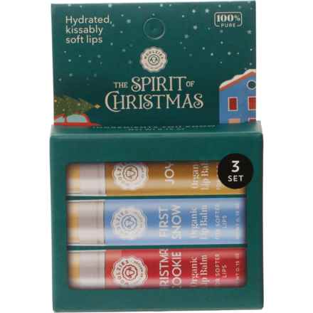 Woolzies Spirit of Christmas Organic Lip Balms - Set of 3 in The Spirit Of Xmas