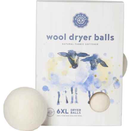 Woolzies Wool Dryer Balls - Set of 6 in Natural