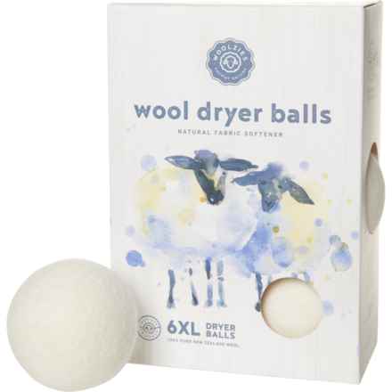Woolzies Wool Dryer Balls - Set of 6 in White