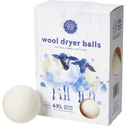 Woolzies Wool Dryer Balls - Set of 6 in White