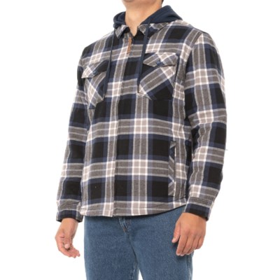 mens sherpa lined flannel