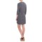 196YP_2 Workshop Republic Clothing Stretch Cotton French Terry Dress - Long Sleeve (For Women)