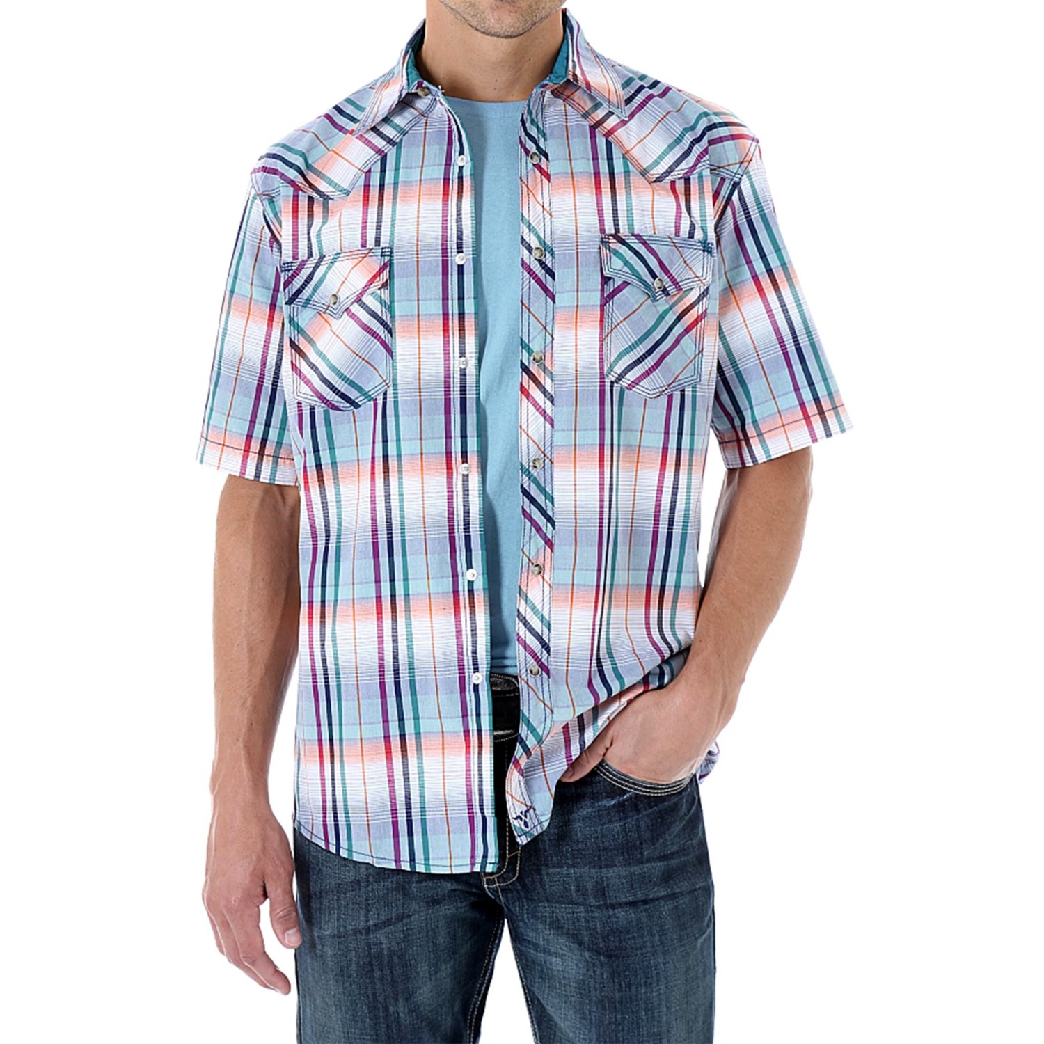 Wrangler 20X Plaid Shirt (For Men) - Save 62%