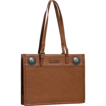 Wrangler Concho Tote Bag in Light Brown