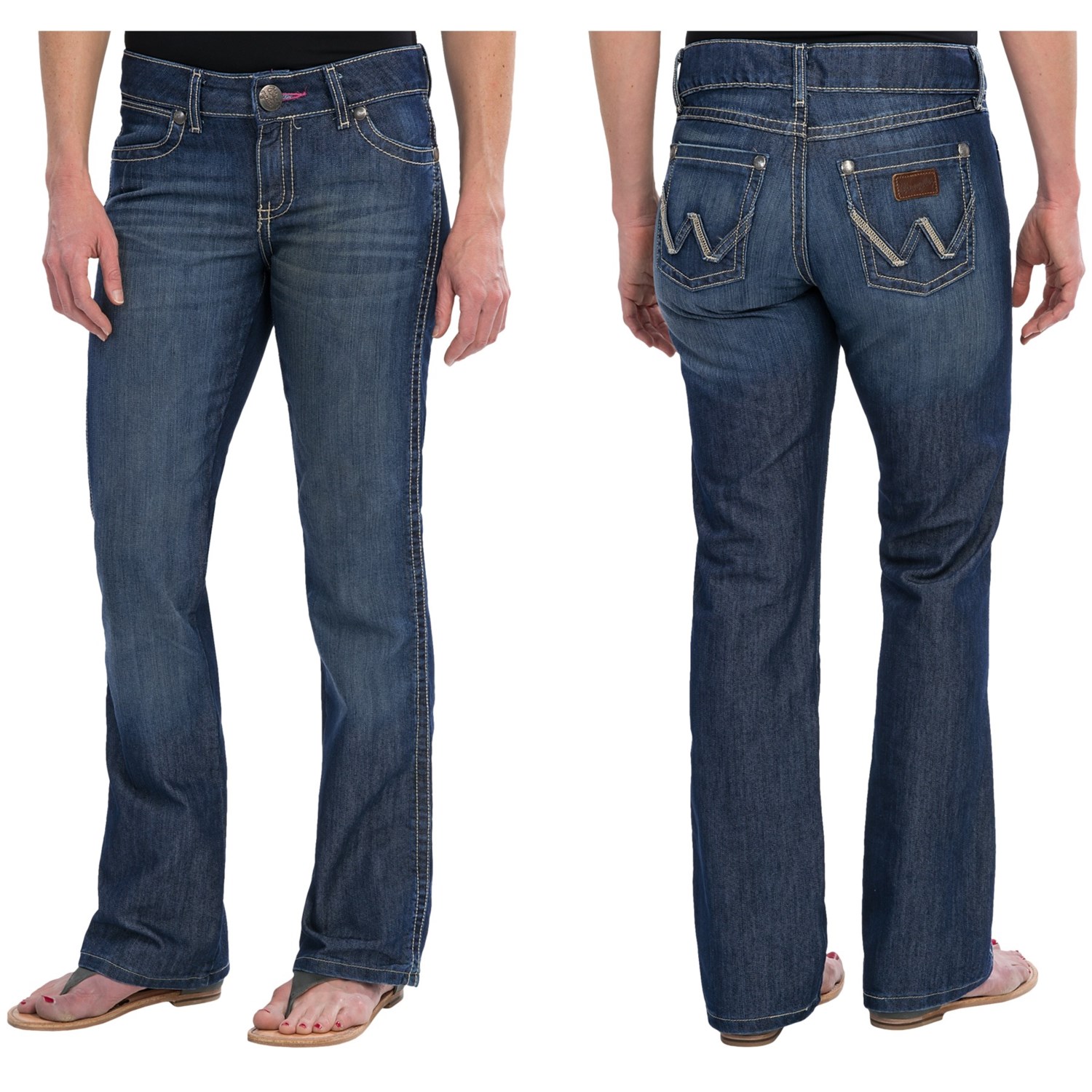 Wrangler Mae Premium Patch Jean (For Women) - Save 50%
