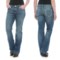 7987T_4 Wrangler Rock 47 Embellished Jeans - Bootcut, Low Rise (For Women)
