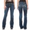7987T_5 Wrangler Rock 47 Embellished Jeans - Bootcut, Low Rise (For Women)
