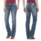 7987T_6 Wrangler Rock 47 Embellished Jeans - Bootcut, Low Rise (For Women)