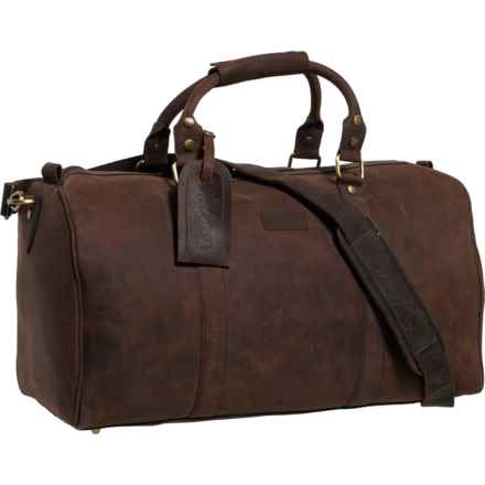 Wrangler Rustic Duffel Bag - Leather in Brown