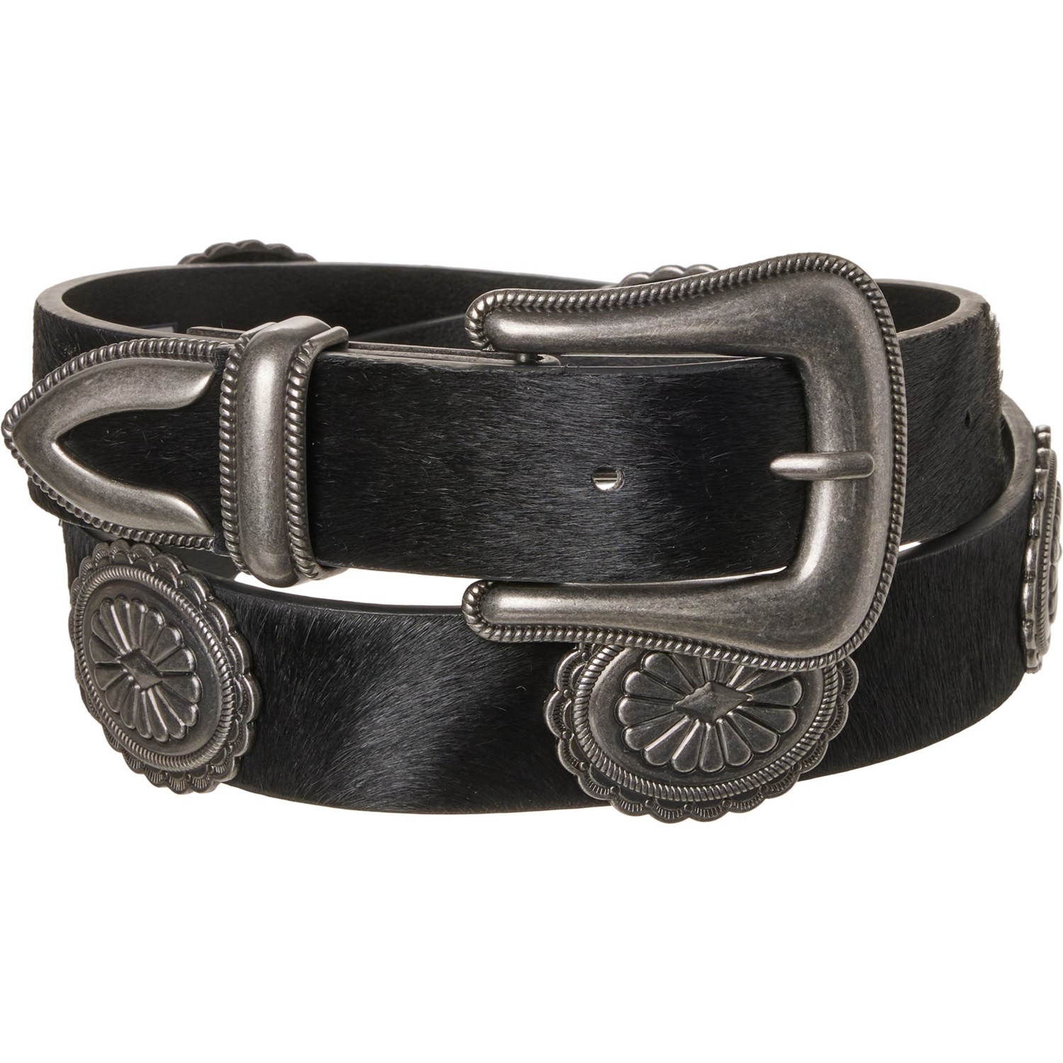 Wrangler Scalloped Three-Piece Belt - Leather, 25 mm - Save 50%