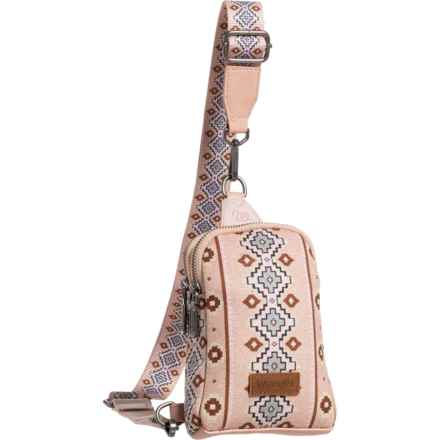 Wrangler Southwestern Sling Bag in Pink