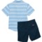 3YDDT_2 Wrangler Toddler Boys Button-Up Shirt and Shorts Set - Short Sleeve