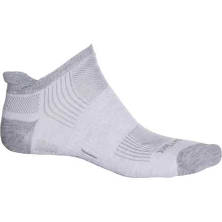 Wrightsock Double-Layer Tab Running Socks - Below the Ankle (For Men) in Grey Marl
