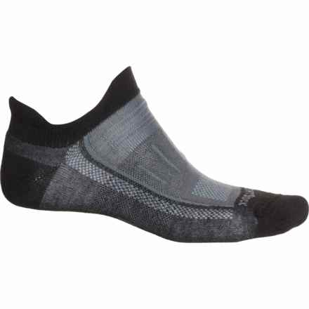 Wrightsock Endurance Tab Double-Layer Socks - Below the Ankle (For Men) in Black/Ash