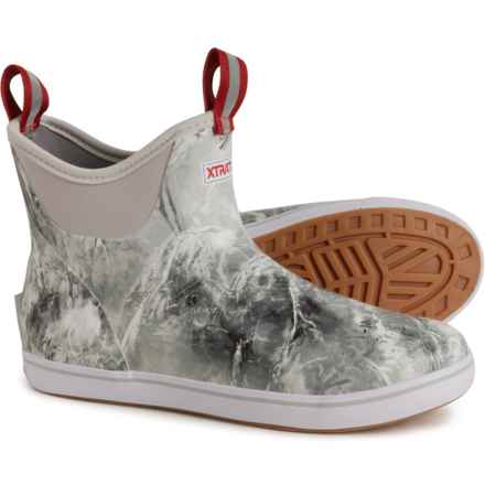 XTRATUF 6” Ankle Deck Boots - Waterproof (For Men) in Black White Camo
