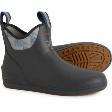 XTRATUF 6” Ankle Deck Boots - Waterproof (For Men) in Dark Shadow
