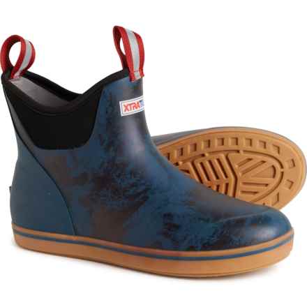 XTRATUF 6” Ankle Deck Boots - Waterproof (For Men) in Navy