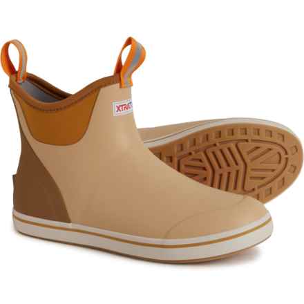 XTRATUF 6” Ankle Deck Boots - Waterproof (For Men) in Tan