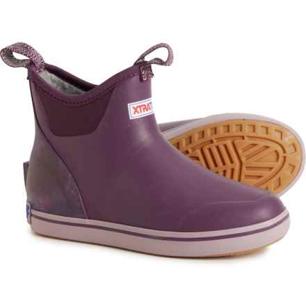 XTRATUF 6” Ankle Deck Boots - Waterproof (For Women) in Purple