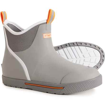 XTRATUF 6” Wheelhouse Ankle Deck Boots - Waterproof (For Men) in Grey