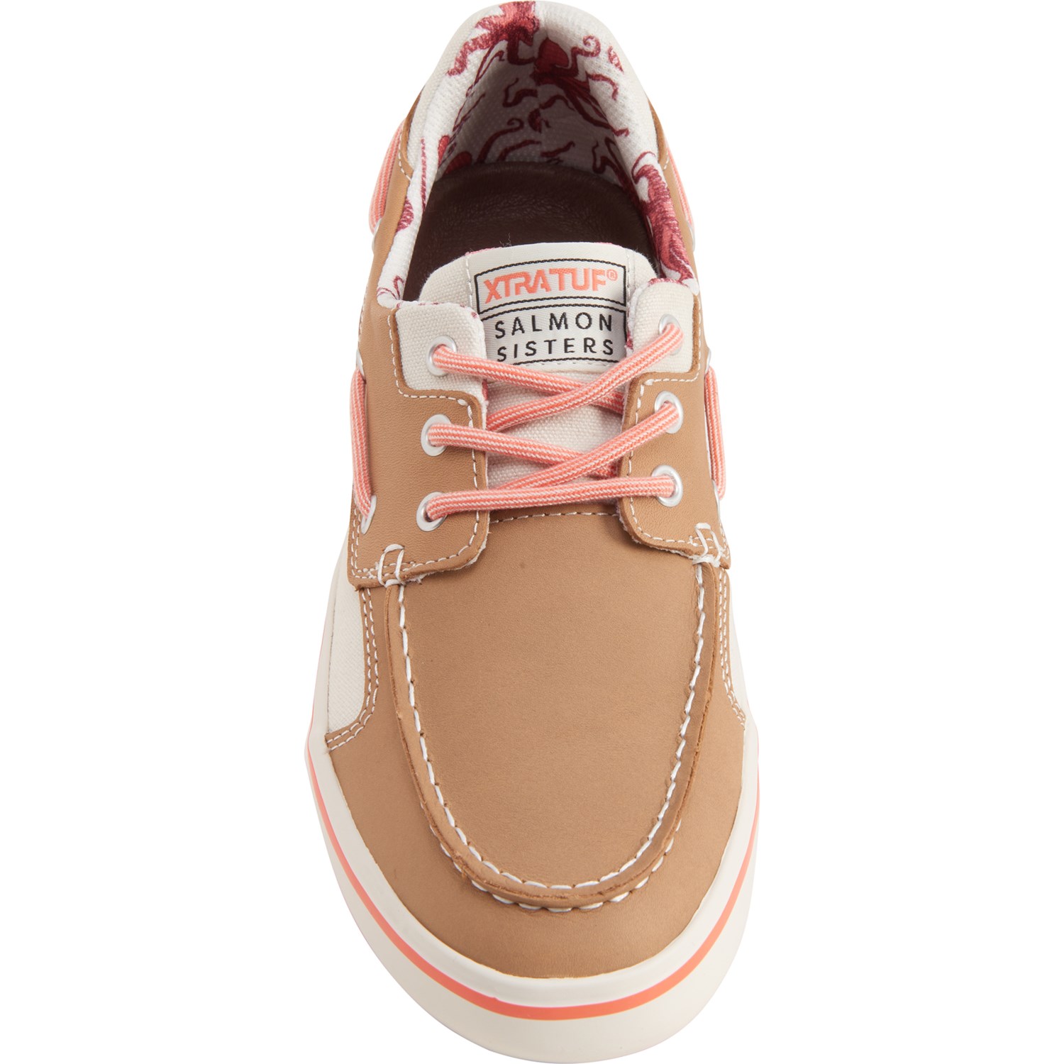 salmon leather shoes