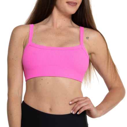 Year Of Ours Ribbed Bralette 2.0 Sports Bra - Low Impact in Pink