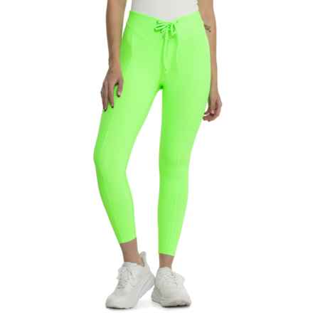 Year Of Ours Ribbed Football Leggings in Neon Kiwi