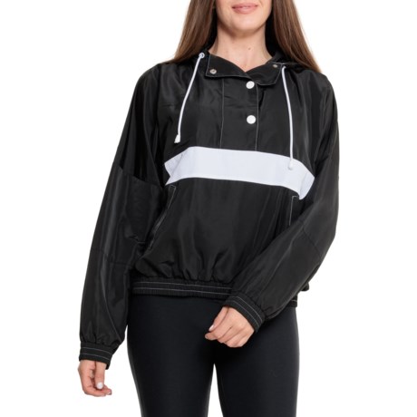 Year Of Ours Runyon Pullover Jacket - Snap Neck in Black