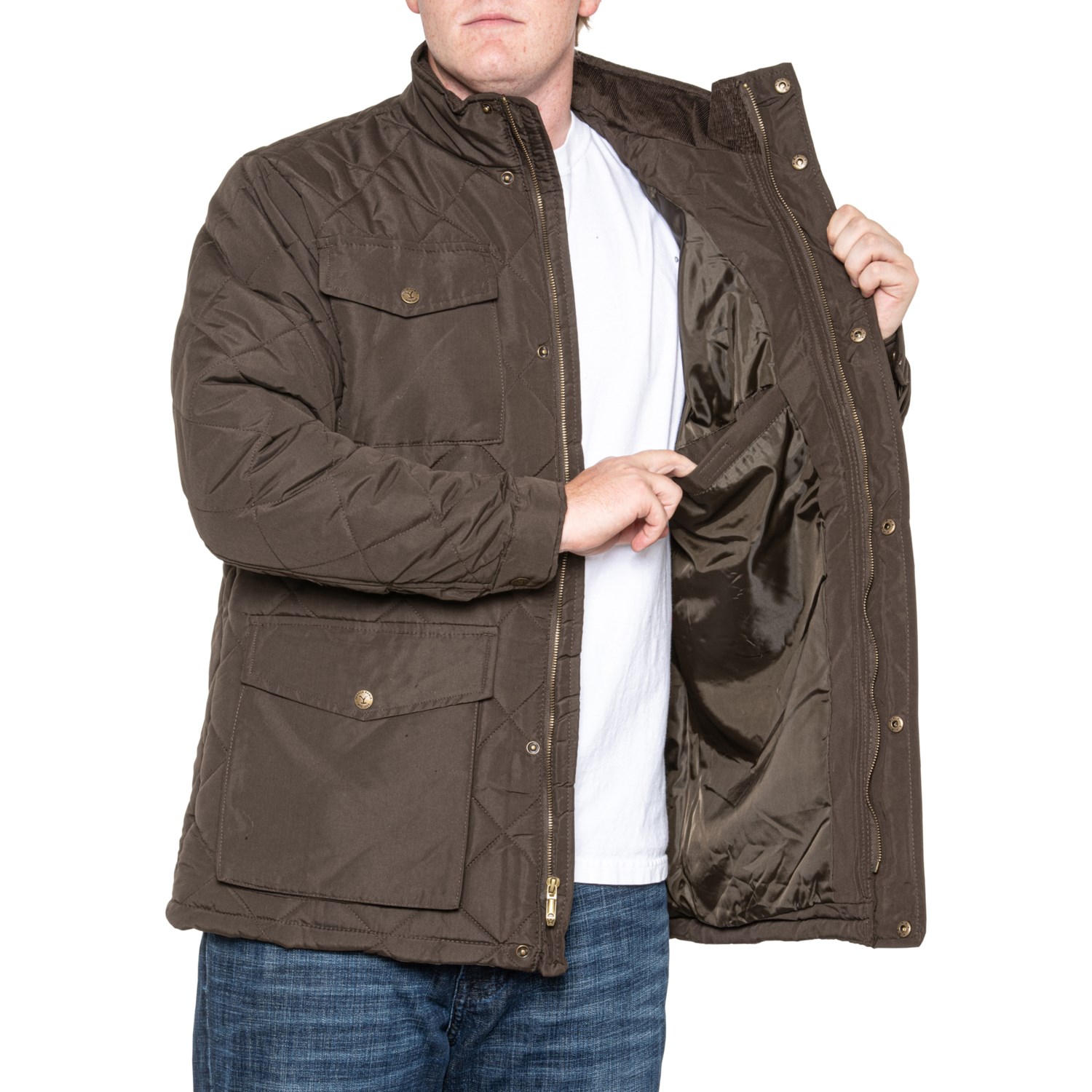 Yellowstone Diamond Quilted Barn Coat - Insulated - Save 23%