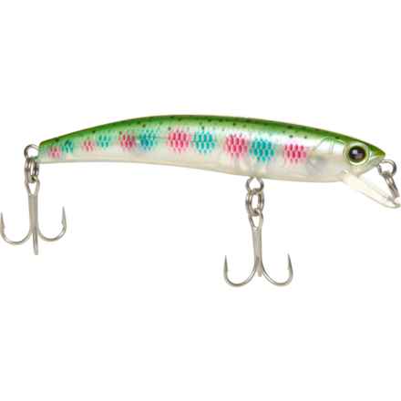 Yo-Zuri Pins Minnow Rainbow Trout Floating Lure - 90 mm, 3.5” in Natural Rainbow Trout