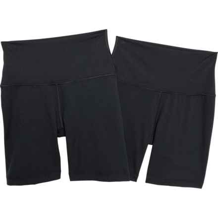 YOGALUX Lux High-Rise Basic Shorts - 2-Pack, 7” in Black/Black