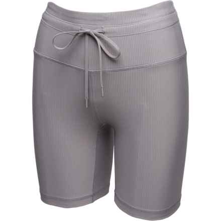 YOGALUX Ribbed Bike Shorts - 7” in Night Owl